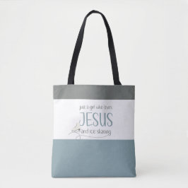 Nur ein Mädchen, das Jesus & Ice Skaten Liebe Tasche