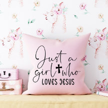 Nur ein Mädchen, das Jesus Personalisiert rosa Lie