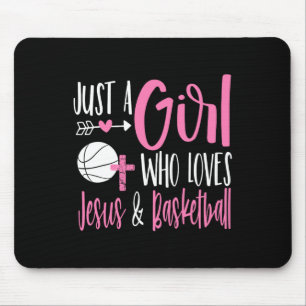 Nur ein Mädchen, das Jesus und Sketch Christlichen Mousepad