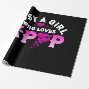 Nur ein Mädchen, das K-Pop Finger KPop Liebe Geschenkpapier
