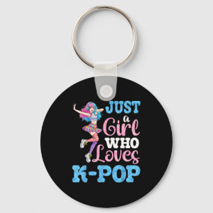Nur ein Mädchen, das K-Pop für wahre Musikliebhabe Schlüsselanhänger