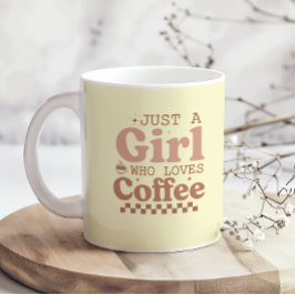 Nur ein Mädchen, das Kaffee I Liebe liebt Coffee F Kaffeetasse
