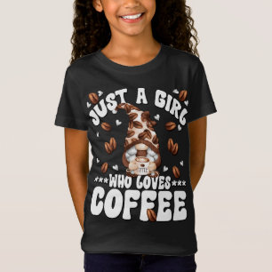 Nur ein Mädchen, das Kaffee Liebe T-Shirt