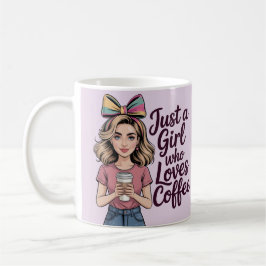 Nur Ein Mädchen, Das Kaffee Liebt Klassischer Tass Kaffeetasse