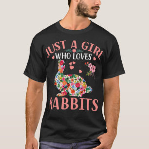 Nur ein Mädchen, das Kaninchen Lieben T-Shirt