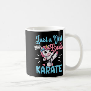 Nur ein Mädchen, das Karate Taekwondo Einhorn lieb Kaffeetasse