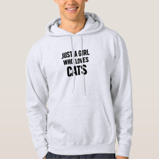Nur ein Mädchen, das Katzen liebt – Minimal Liebe Hoodie