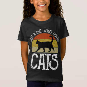 Nur ein Mädchen, das Katzen liebt T-Shirt