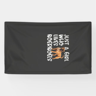 Nur ein Mädchen, das klassische Boerboels-T-Shirts Banner
