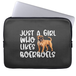 Nur ein Mädchen, das klassische Boerboels-T-Shirts Laptopschutzhülle