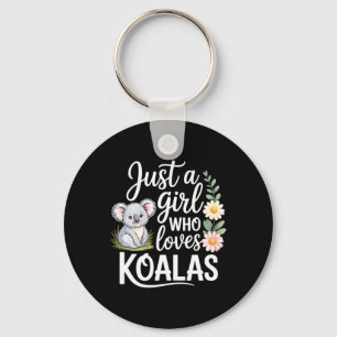 Nur ein Mädchen, das Koalas jagt Outdoor Klettern Schlüsselanhänger