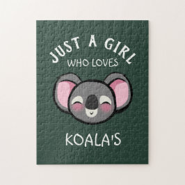 Nur ein Mädchen, das Koalas Liebe