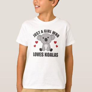 Nur ein Mädchen, das Koalas Liebe - Niedlich Koal T-Shirt