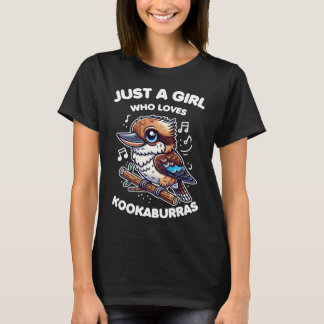 Nur ein Mädchen, das Kookaburras Lieben T-Shirt