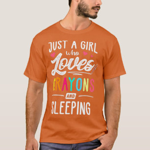 Nur ein Mädchen, das Krebse und schlafende Kinder T-Shirt