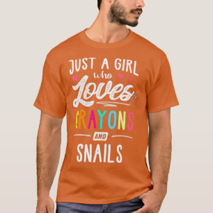 Nur ein Mädchen, das Krebse und Schnecken Liebe Ki T-Shirt