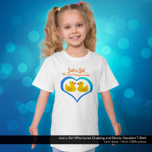 Nur ein Mädchen, das Kreuzfahrten und Enten liebt T-Shirt