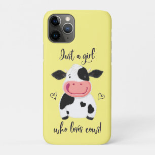 Nur ein Mädchen, das Kühe ! Herz und Holstein Case-Mate iPhone Hülle