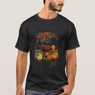 Nur ein Mädchen, das Kühe und Herbst liebt, Metzge T-Shirt