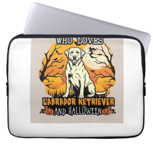 Nur ein Mädchen, das Labrador Retriever Halloween Laptopschutzhülle