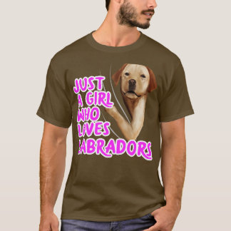 Nur ein Mädchen, das Labradors Liebe T-Shirt