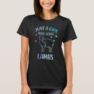 Nur ein Mädchen, das Lämmer für Lämmer Liebe T-Shirt