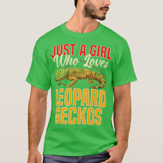 Nur ein Mädchen, das Leopardgeckos liebt T-Shirt