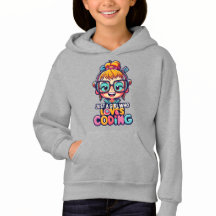 Nur ein Mädchen, das Liebe beim Programmieren hat