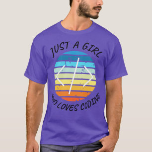 Nur ein Mädchen, das Liebe hat, Mädchen-Cover-Weiß T-Shirt