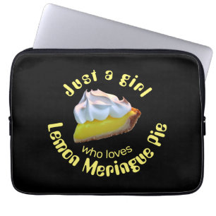 Nur ein Mädchen, das Liebe Zitrone Meringue-Pie Laptopschutzhülle