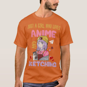 Nur ein Mädchen, das Lieben anregt und Japan skizz T-Shirt