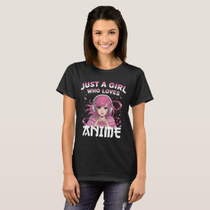 Nur ein Mädchen, das Lieben anzieht T-Shirt