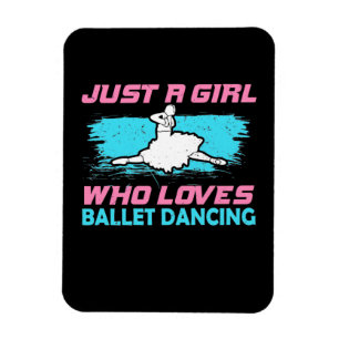 Nur ein Mädchen, das Lieben Ballett tanzen Magnet