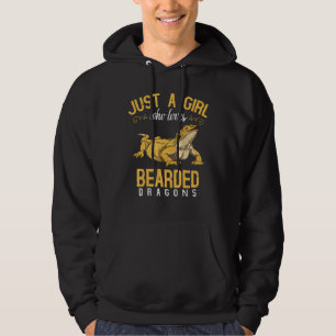 Nur ein Mädchen, das Lieben Bärendrachen Reptilien Hoodie