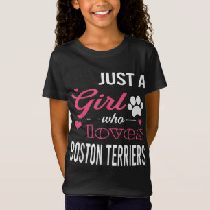 Nur ein Mädchen, das Lieben BOSTON TERRIERS Frauen T-Shirt