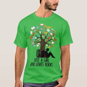 Nur ein Mädchen, das Lieben Bücher liest Buch Love T-Shirt