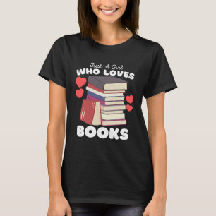 Nur ein Mädchen, das Lieben bucht, bucht Niedliche T-Shirt