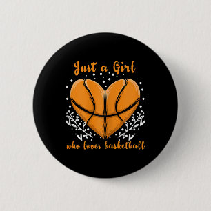 Nur ein Mädchen, das Lieben bysketbyll Sportfrauen Button