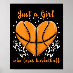Nur ein Mädchen, das Lieben bysketbyll Sportfrauen Poster