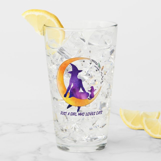 Nur ein Mädchen, das Lieben Cat Glas (Vorderseite Ice)