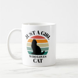 Nur ein Mädchen, das Lieben Cat-Kaffee-Tasse Kaffeetasse