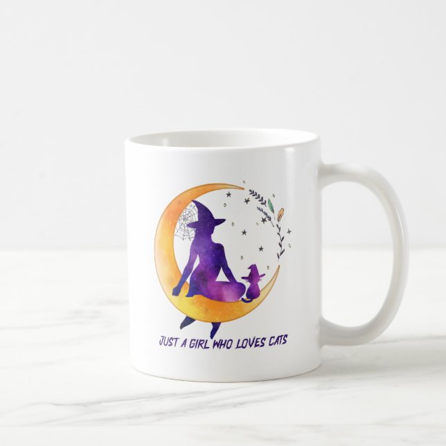 Nur ein Mädchen, das Lieben Cat Kaffeetasse (Rechts)