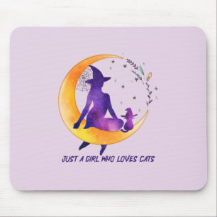 Nur ein Mädchen, das Lieben Cat Mousepad