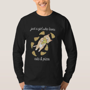 Nur ein Mädchen, das Lieben Cats Pizza - Kitten Pi T-Shirt