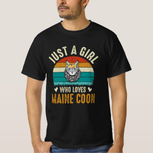 Nur ein Mädchen, das Lieben Coon betreiben T-Shirt