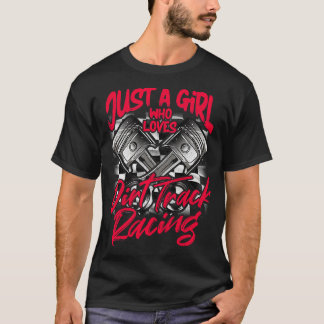 Nur ein Mädchen, das Lieben das Rennen auf dem Lau T-Shirt