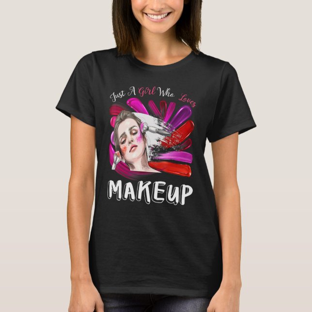 Nur ein Mädchen, das Lieben dazu bringt, Frauen zu T-Shirt (Vorderseite)