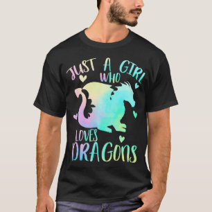 Nur ein Mädchen, das Lieben Dragons Niedlich Drago T-Shirt