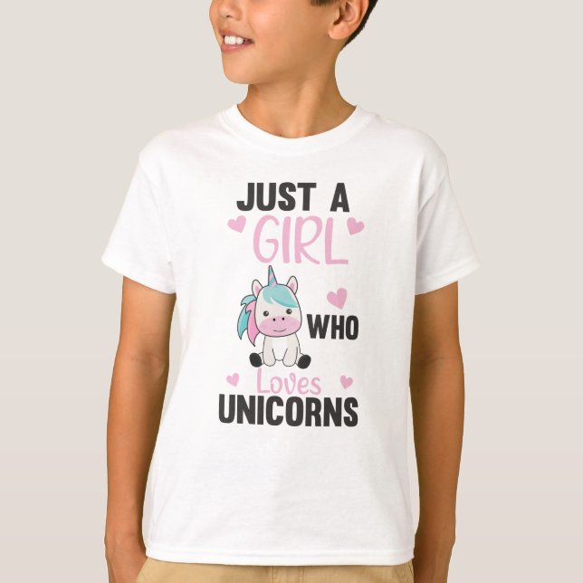 Nur ein Mädchen, das Lieben eingeschlossen Rosa T-Shirt (Vorderseite)