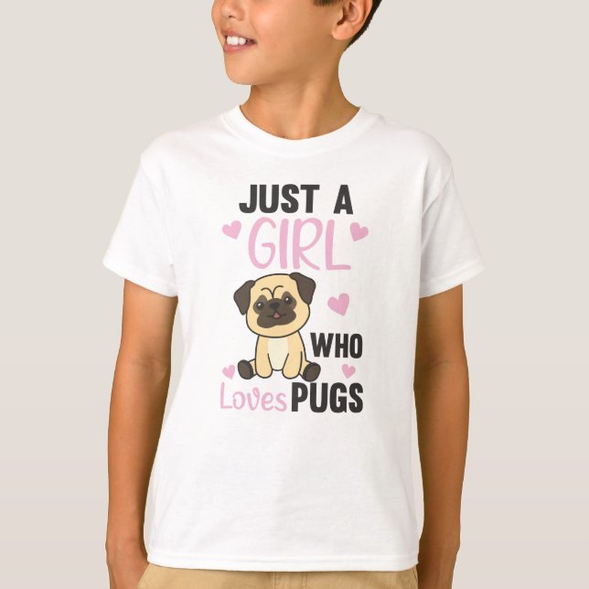 Nur ein Mädchen, das Lieben Einhörner für Mädchen  T-Shirt (Vorderseite)